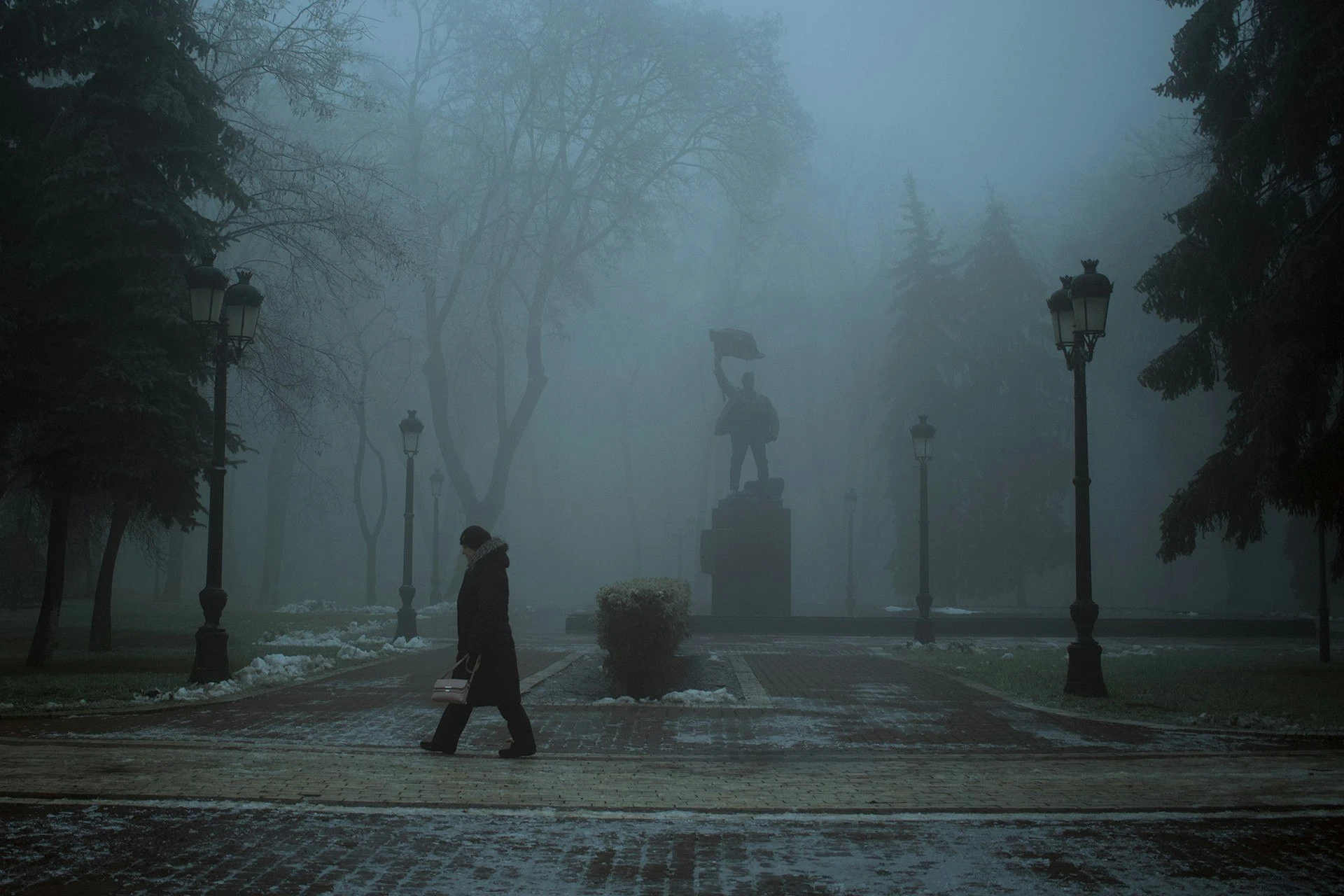 Mariinskiy park, winter